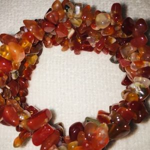 Carnelian stretch bracelet